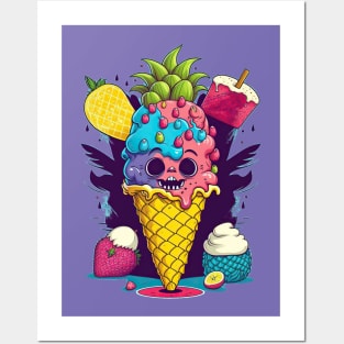 Ice Cream Madness Time Posters and Art